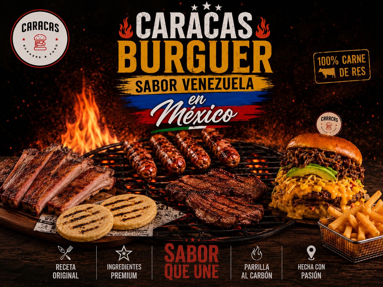 Foto de hamburguesas de Caracas Burgers